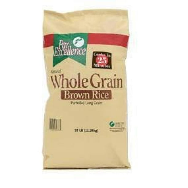 Par Excellence Parboiled Whole Grain Brown Rice, 25 Pound -- 1 each ...