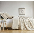 thumbnail image 4 of Truly Soft Cuddle Warmth Comforter Sets Tan Polyester 3-Piece King Comforter Set, solid color themed, for Men and Women, OEKO-TEX Certified Confidence, 4 of 9