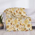 thumbnail image 4 of Salouo Honey Honeycomb Print Throw Blanket Gifts for Women Men Soft Flannel Blanket for Home Living Room Decor Bedroom Blanket Gifts for Mom Dad -40"x30", 4 of 7