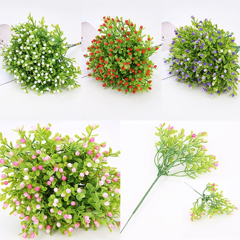 2x Fake Flowers Plant Milan DIY Home Party Decoration Wedding Artificial Flower 