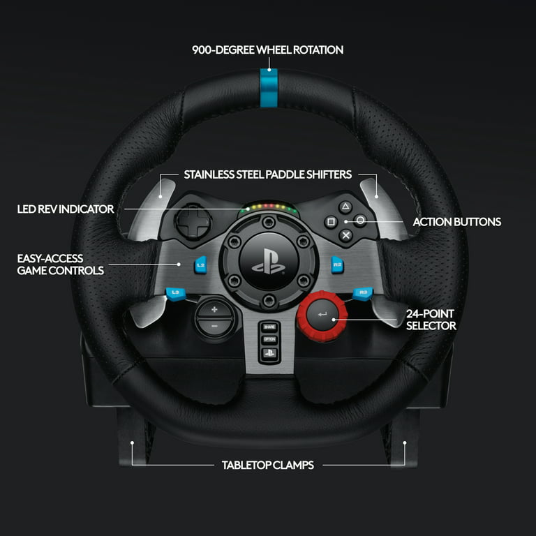 Controle Volante Logitech G920 Driving Force Racing para PC / Xbox