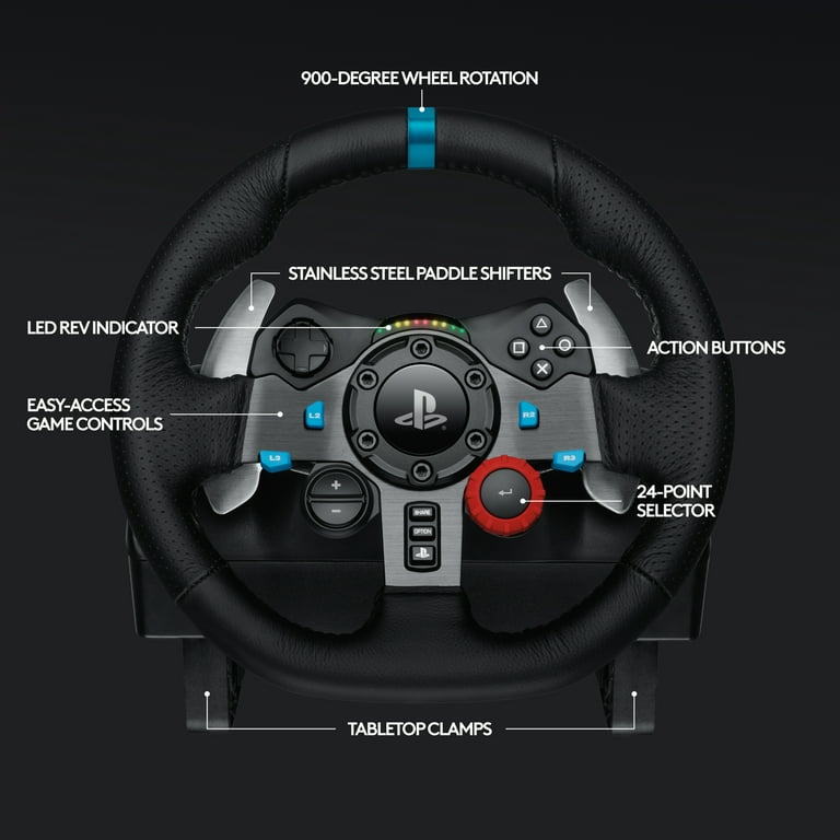 Logitech G29 Driving Force Racing Wheel with Pedals for Playstation 