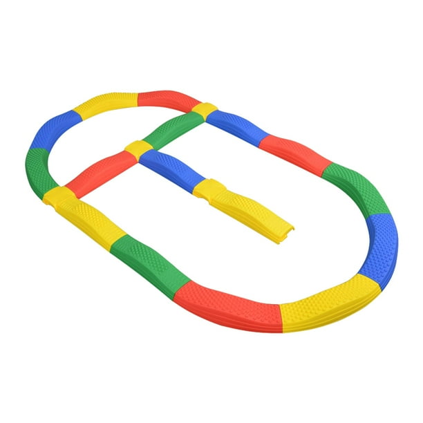 Barras de equilibrio para niños, circuito de obstáculos múltiple, juguete para el desarrollo infantil que promueve el equilibrio. estilo E