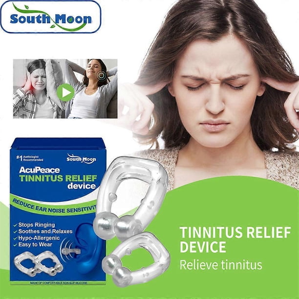 2PCS Tinnitus Magnetic Ear Clip Anti Tinnitus Ear Cuff Tinnitus Calm Ears Device Ear Pressure Tinnitus Relief Ear Care Set For home