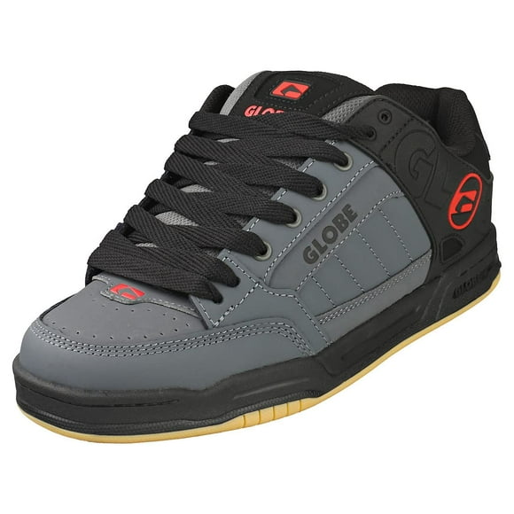 Globe Men's Tilt Skate Shoe, Black/Grey/red, 10.5