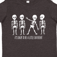 thumbnail image 4 of Inktastic It's Okay to Be a Little Different Skeletons Boys or Girls Toddler T-Shirt, 4 of 5