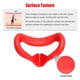 thumbnail image 2 of Cubierta de ojos Bloqueo de luz Almohadilla de silicona suave transpirable Cojín de sombreado Reemplazo de piezas Reemplazo para Oculus Quest 2 Rojo Advancent EL005194-03B, 2 of 2