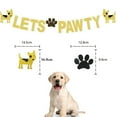 thumbnail image 2 of Letter Banner Dog Pattern Paw Print Party Banner Hanging Banner for Pet Birthday, 2 of 8