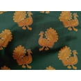 thumbnail image 4 of oneOone Cotton Cambric Fabric Peacock Block Print Fabric By Yard 56 Inch Wide, 4 of 4