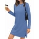 thumbnail image 2 of Vestidos Casuales de Larga para Mujer, Estilo Camiseta , Conjuntos de Otoño Azul XL, 2 of 10