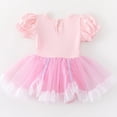thumbnail image 5 of WIBACKER Infant Baby Girls Princess Romper Costume Onesie Fancy Dress Bodysuit with Headband Halloween Birthday Dresses, 5 of 9