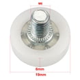 thumbnail image 2 of 2pcs 19x6x1mm Idler Bearing Pulley Sliding Conveyor Wheel Threaded Rod M6*8, 2 of 4