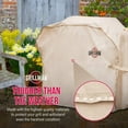 thumbnail image 6 of Grillman Premium BBQ Grill Cover, Heavy-Duty Gas Grill Cover for Weber, Brinkmann, Char Broil etc. Rip-Proof, UV & Water-Resistant (58 L x 24 W x 48 H, Tan), 6 of 7