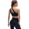 thumbnail image 2 of Sujetador deportivo de un solo hombro para mujer Sujetadores de entrenamiento, 2 of 5