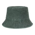 thumbnail image 2 of Clearance! Fdelink Bucket Hat Sun UV Protection Hat Women Men Sunscreen Sun Protection Outdoor Solid Color Fisherman's Hat Basin Cap Green, 2 of 3