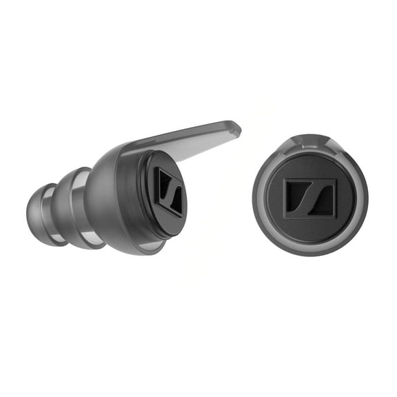 Sennheiser SoundProtex Plus Earplugs - Reusable Hearing Protection with 4 Interchangeable Filters - High Fidelity Sound at a Safe Volume Level - Black