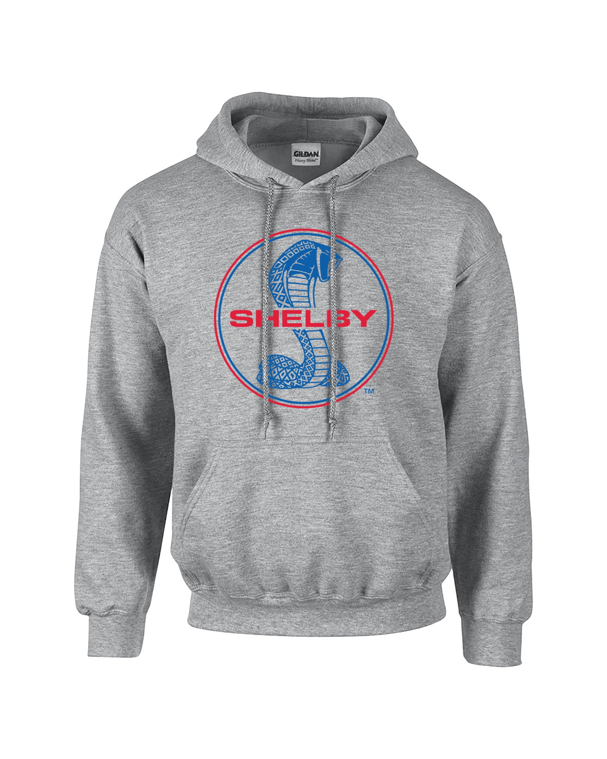 Shelby Cobra Logo Mens Hoodies Pullover Hooded Sweatshirt Jackets Gray