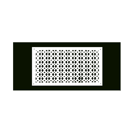 

Cast Iron Air Return Grill | Powder Coated Return Vent Covers For HVAC Duct | Air Vent Covers for Floors Walls & Ceiling | Size 10 x 24 VR-100 | White
