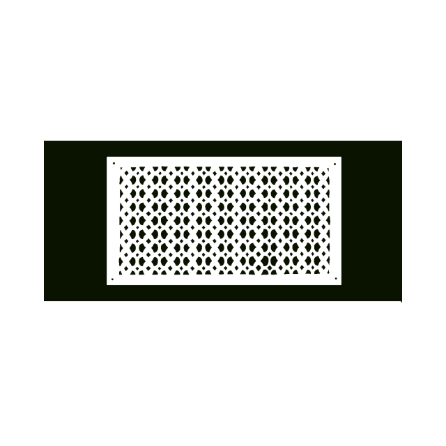 Air Return Grill 10″ X 24″ With Holes and Screws,Faceplate Size 12″ x 26″ Decorative HVAC Duct Cover, Cast Iron Powder Coated Repaintable Vent for Walls,Ceilings, Floors – Tudor Mushroom Design VR100