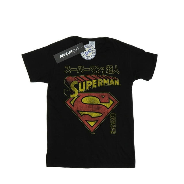 DC Comics T-Shirt Boyfriend en Coton pour Femmes Superman Shield
