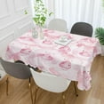 thumbnail image 5 of GZHJMY Cute Pig Tablecloth, Rectangle Waterproof Washable Polyester Table Cover for Picnic Dinner Holiday Party Decor, 60 x 120 Inch, 5 of 7