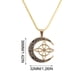 thumbnail image 3 of Collar Colgante de Acero con Nudo En Forma de Media Luna, 3 of 6