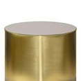 thumbnail image 3 of Allora 16" Cylinder Contemporary Metal Accent Table in Black, 3 of 6