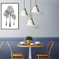 thumbnail image 7 of JLOWCO Plug in Pendant Light Modern Hanging Lights with Plug in Cord Bedroom Farmhouse Light Fixtures Kitchen Rustic Pendant Lights Kitchen Island White (LED Bulb Include), 7 of 7