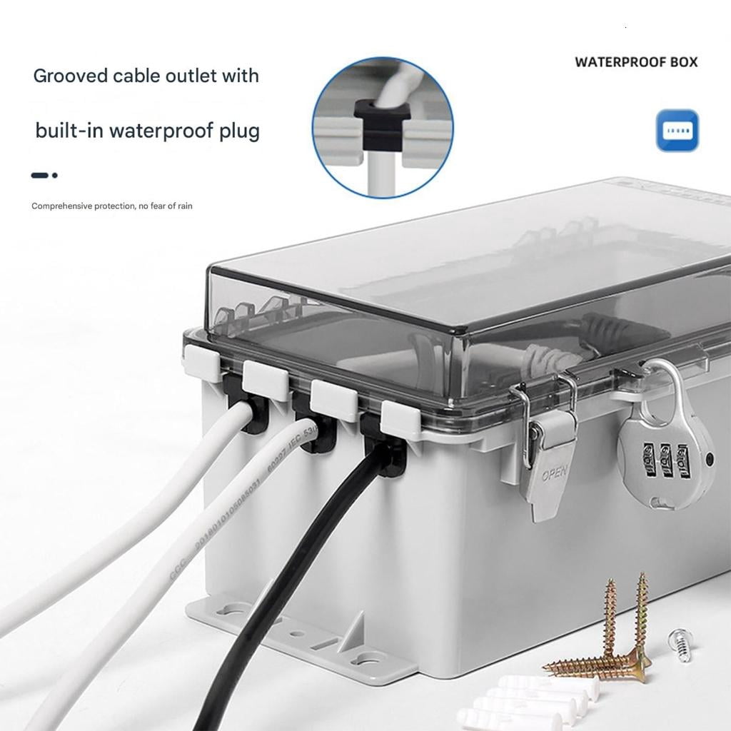 Junction Box Electrical Enclosure Electrical Connection Box for Outdoor Indoor Cable Protections