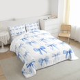thumbnail image 3 of Feelyou Dreamy Blue Bow-tie Twin Comforter Sets, Teens Kids Boys Girls Bedding Set, 2pcs, 3 of 8