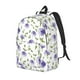 thumbnail image 1 of Disketp Purple Chicory Mochila de Lona Estampada, Mochila Escolar de Viaje Ligera para Estudiantes y Portátil-Small, 1 of 5