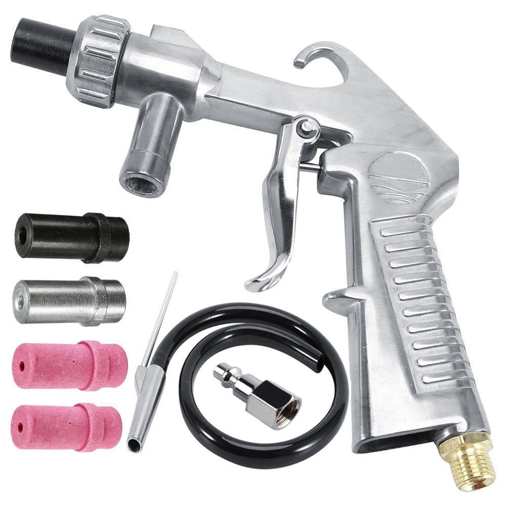 Air Siphon Sandblaster Pneumatic Sandblasting Gun Kit Handheld 