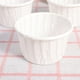 thumbnail image 5 of 100 moldes desechables para pasteles, resistentes al calor, para muffins, cupcakes y más (blancos), 5 of 5