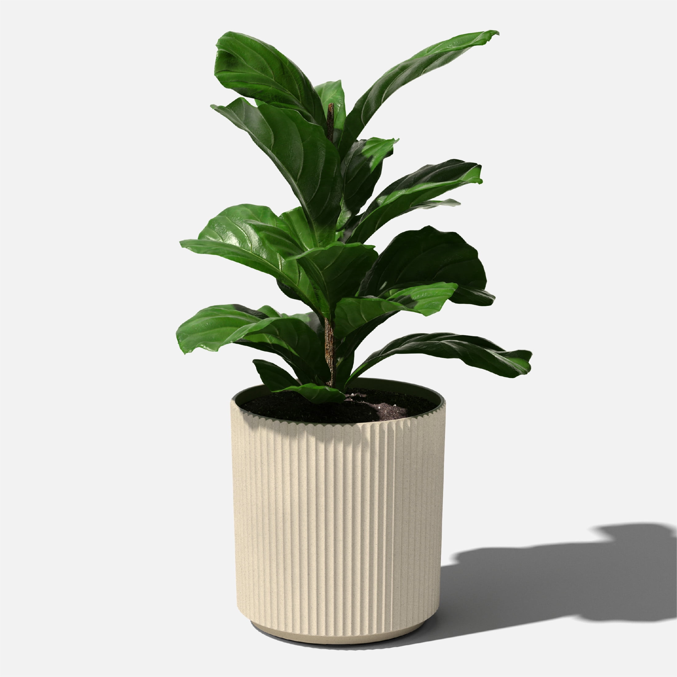 Veradek Demi Series  20" Plastic-Stone Planter - Sand
