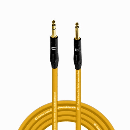 Coluber Cable 1/4" TRS Male to 1/4" TS Male Pro 3-Pin Microphone Connector