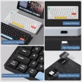 Wireless Mechanical Keyboard 2.4G/Bluetooth UltraSlim Low Profile Red