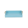 thumbnail image 4 of Baby Blue Wood Tray with Side Gold Handles, 4 of 7