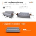 thumbnail image 3 of Sofá Cama Con Reposabrazos Multifuncionales Lofti 3 Posiciones Funda Protectora, 3 of 7