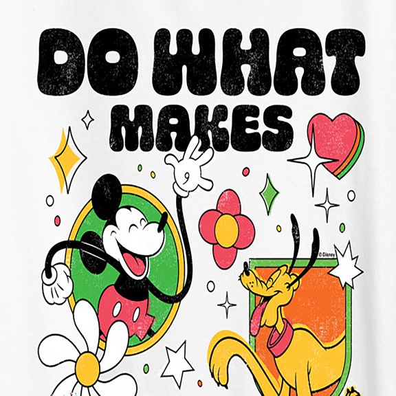Disney - Do What Makes You Happy Women's Short Sleeve Graphic T-Shirt