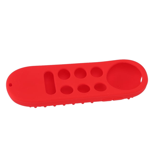 Remote Control Case, Non Slip Soft Silicone Remote Control Case Precise Cutouts With Lanyard For Well Protection Red