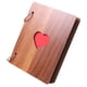 thumbnail image 5 of Álbum de fotos de madera Álbum de recortes de corazón Álbum de madera para registro de recuerdos de viaje, 5 of 8
