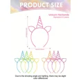 thumbnail image 4 of 16pcs Unicorn Birthday Party Favors Unicorn Headbands Unicorn Birthday Party Supplies Plastic Headbands With Accessories Suitable For Ladies Women s Party Decorations, 4 of 4