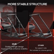 Supllueer Racing Simulator Cockpit With Adjustable Ergonomic Red Seat Fits For Logitech G920 Thrustmaster.Excluding electronic devices
