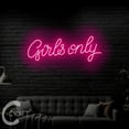 thumbnail image 2 of C-CRAFT Girls Only Neon Sign LED Light 33 inch for Women's Day Girl Club Wall Art Deco, 2 of 5