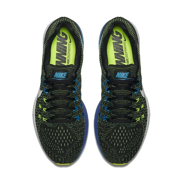 Zoom Structure 19 (Wide) Running Shoes-Blk/Volt/Blue Lagoon - Walmart.com