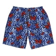 thumbnail image 3 of Uemuo Abstract Colorful Butterflies Pattern Men's Swim Trunks Hawaiian Beach Bathing Suit Swimsuits Beach Quick-Dry Shorts with Pockets-Medium, 3 of 9