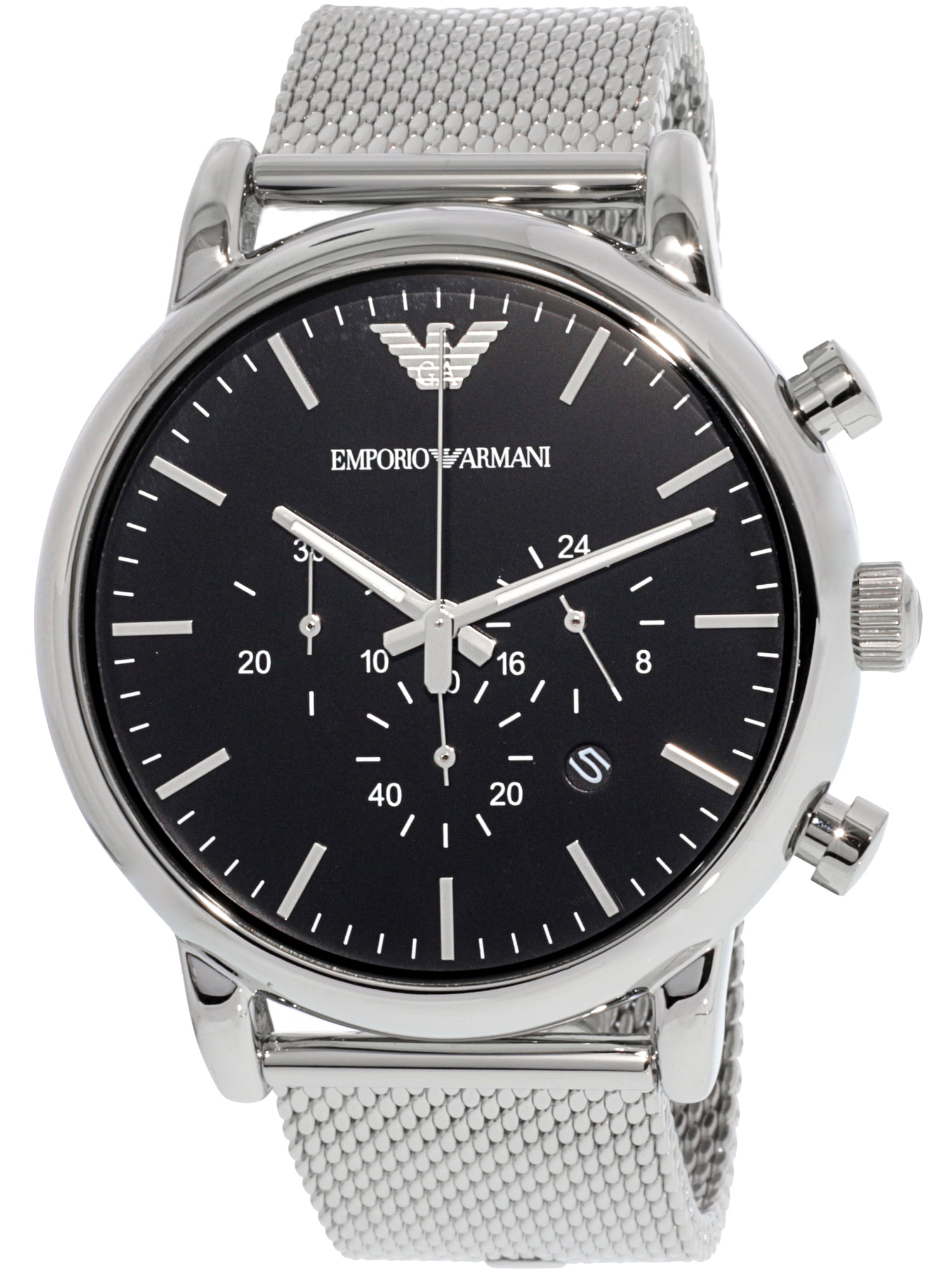 Emporio Armani Men's Classic AR1808 Silver Stainless-Steel Plated ...