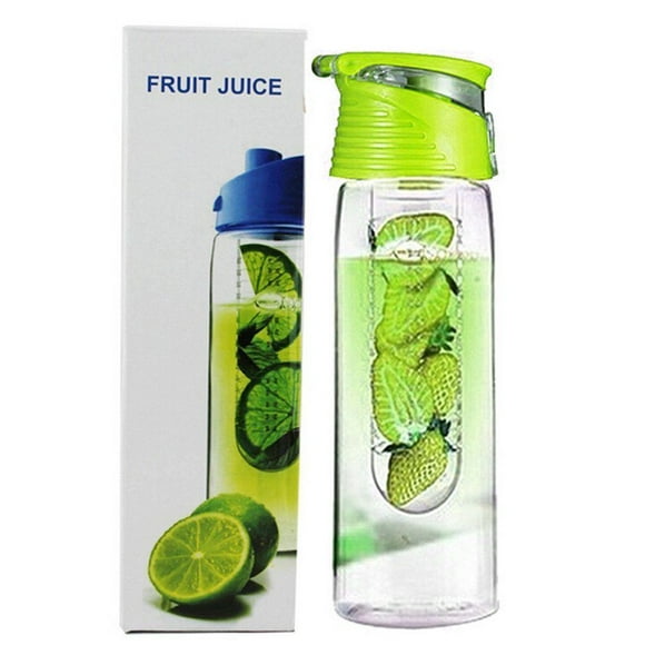 800 Milliliter Fruit Infusing Water Bottle with Fruit Infuser and for Flip Lid Lemon Juice Make Bottle