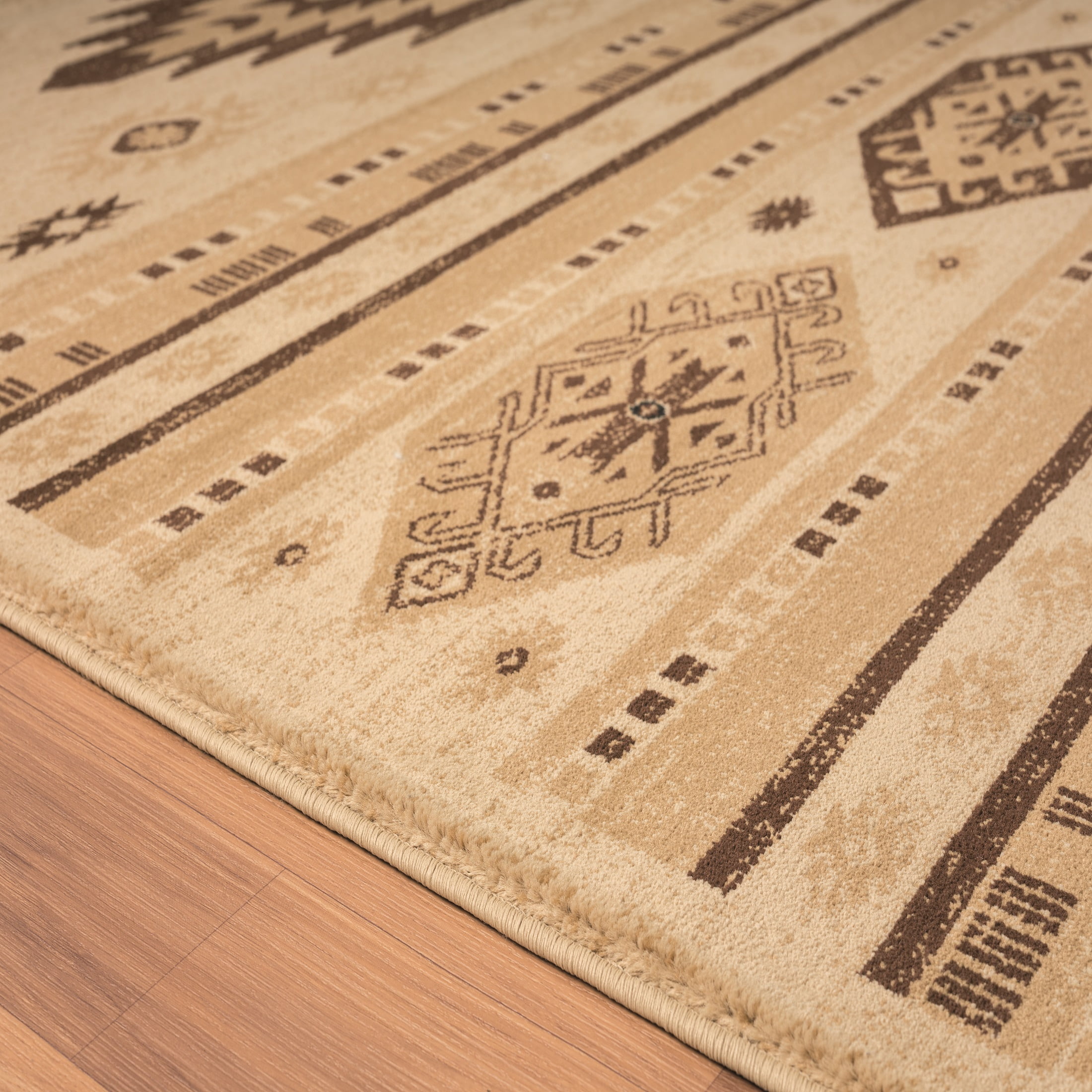 United Weavers Plateau Mason Southwestern Plaid Accent Rug, Cream, 1'10" x 3'