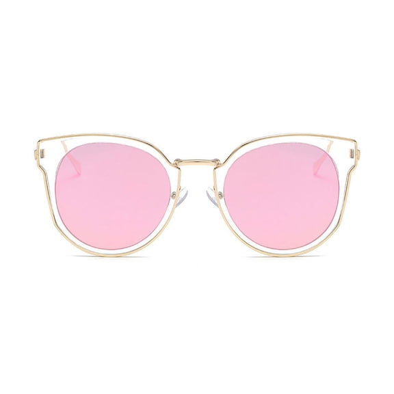 Womens Cat Eye Gold Frame Fashion Sunglasses